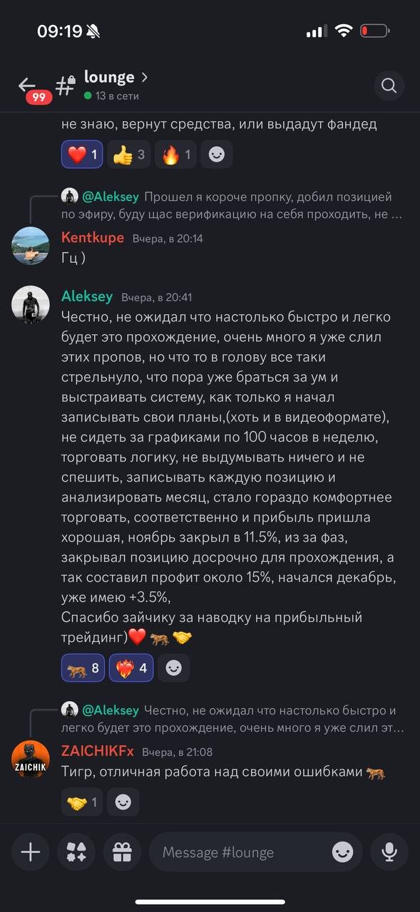 Отзыв участника ZCHK