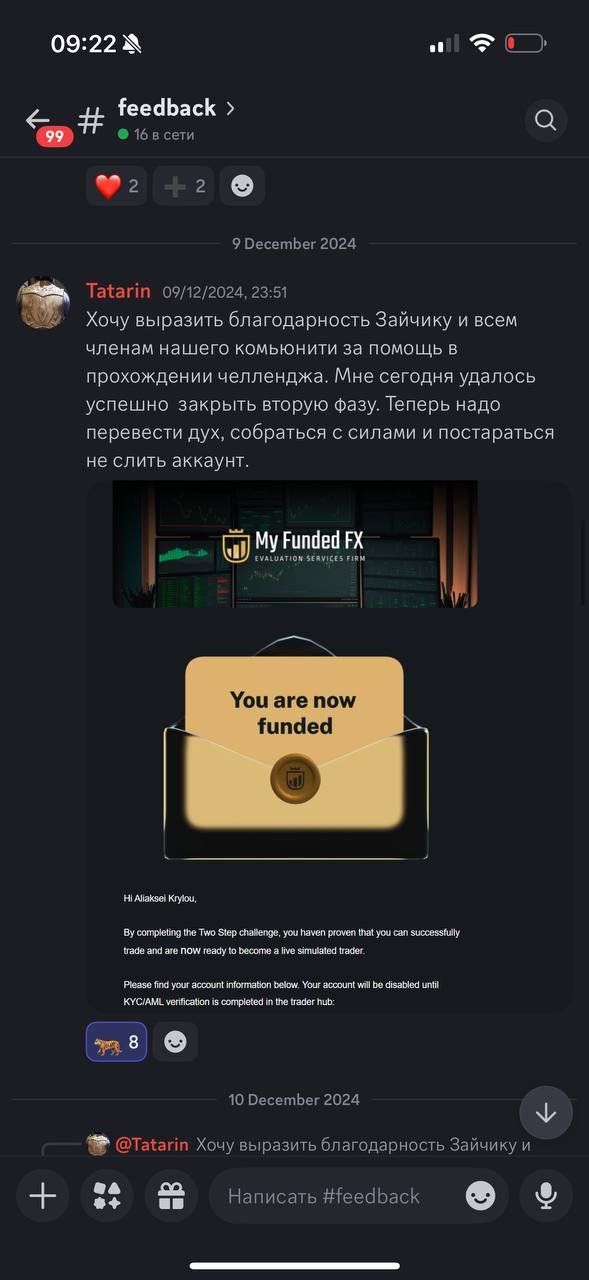 Отзыв участника ZCHK